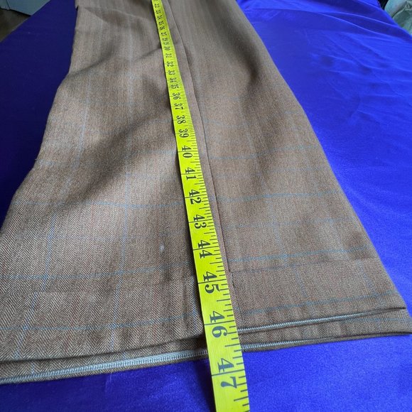 📌Dark Caramel Dress Pants European Tailoring Handmade with High Quality Fabric - Picture 9 of 13